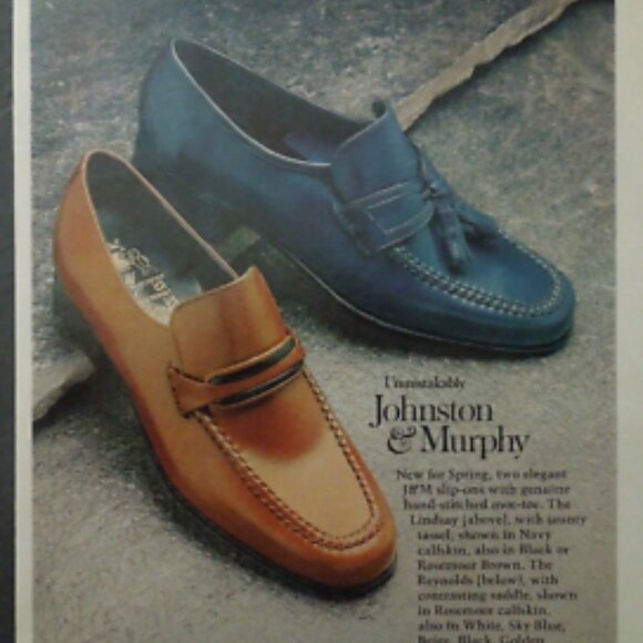 Johnston & Murphy (India) Men's Chestnut Kiltie Tassel Luxury Loafers # 15 1978 - Picture 6 of 17
